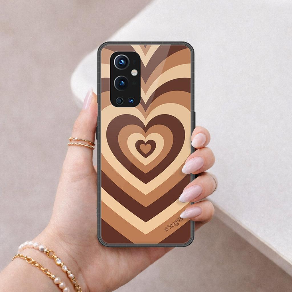 OnePlus 9 Pro Cover - O'Nation Heartbeat Series - HQ Ultra Shine Premium Infinity Glass Soft Silicon Borders Case
