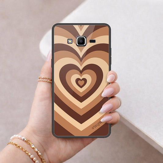Samsung Galaxy J2 Prime Cover - O'Nation Heartbeat Series - HQ Ultra Shine Premium Infinity Glass Soft Silicon Borders Case