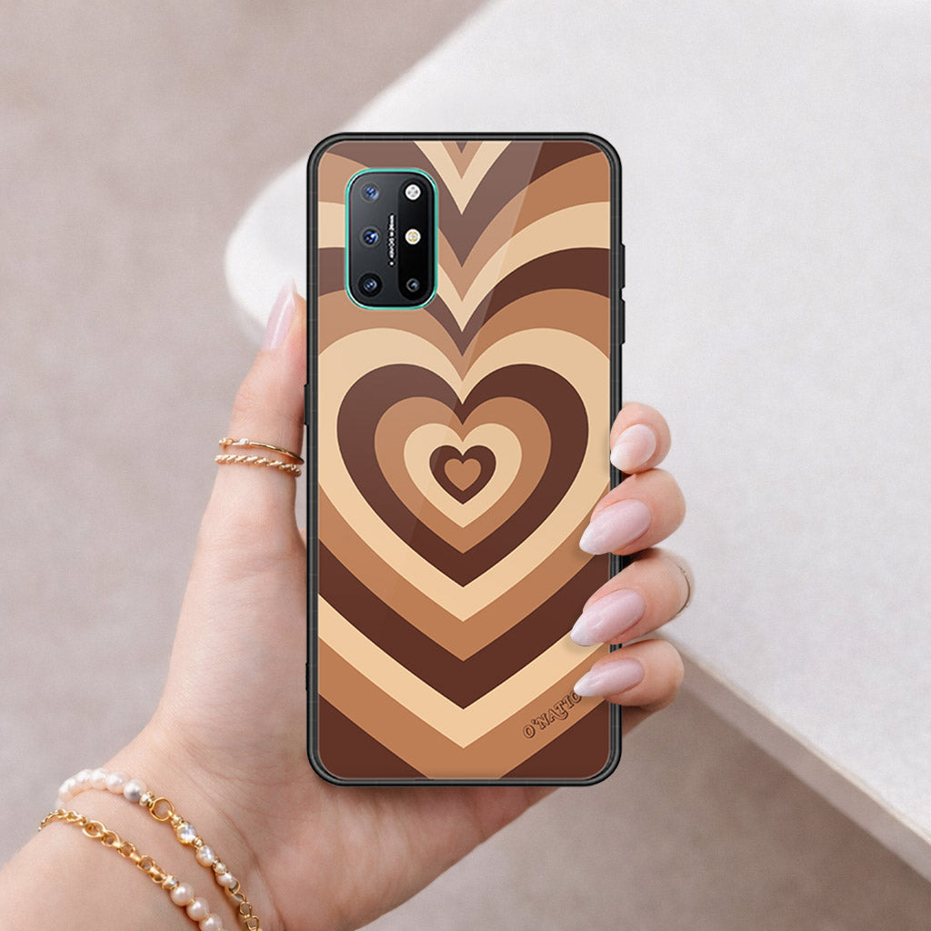 OnePlus 8T Cover - O'Nation Heartbeat Series - HQ Ultra Shine Premium Infinity Glass Soft Silicon Borders Case