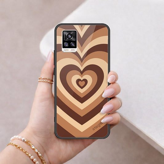 Vivo V20 Cover - O'Nation Heartbeat Series - HQ Ultra Shine Premium Infinity Glass Soft Silicon Borders Case
