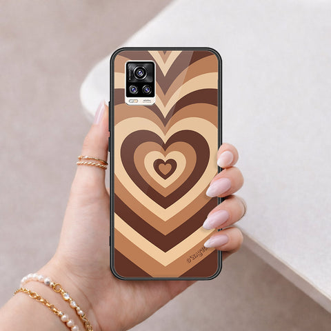 Vivo V20 Cover - O'Nation Heartbeat Series - HQ Ultra Shine Premium Infinity Glass Soft Silicon Borders Case
