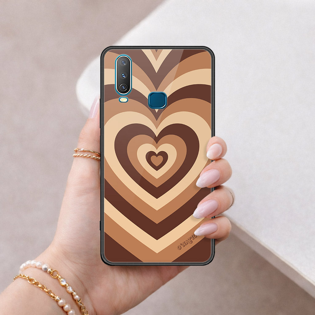 Vivo Y15 Cover - O'Nation Heartbeat Series - HQ Ultra Shine Premium Infinity Glass Soft Silicon Borders Case