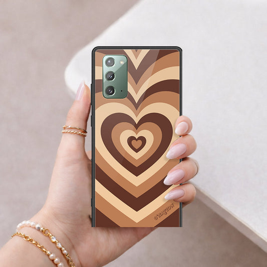 Samsung Galaxy Note 20 Cover - O'Nation Heartbeat Series - HQ Ultra Shine Premium Infinity Glass Soft Silicon Borders Case