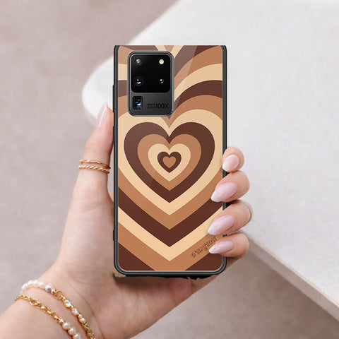 Samsung Galaxy S20 Ultra Cover - O'Nation Heartbeat Series - HQ Ultra Shine Premium Infinity Glass Soft Silicon Borders Case