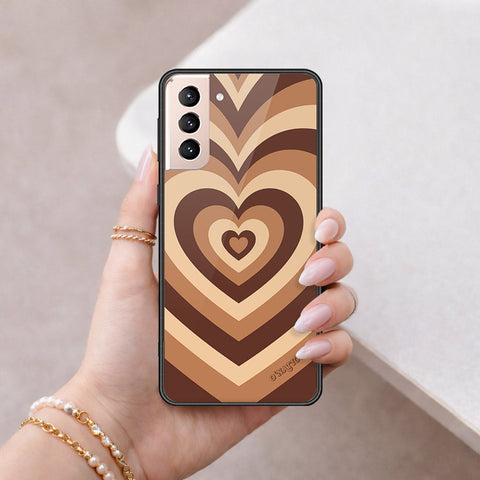 Samsung Galaxy S21 Plus 5G Cover - O'Nation Heartbeat Series - HQ Ultra Shine Premium Infinity Glass Soft Silicon Borders Case