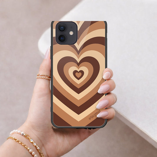 iPhone 12 Mini Cover - O'Nation Heartbeat Series - HQ Ultra Shine Premium Infinity Glass Soft Silicon Borders Case