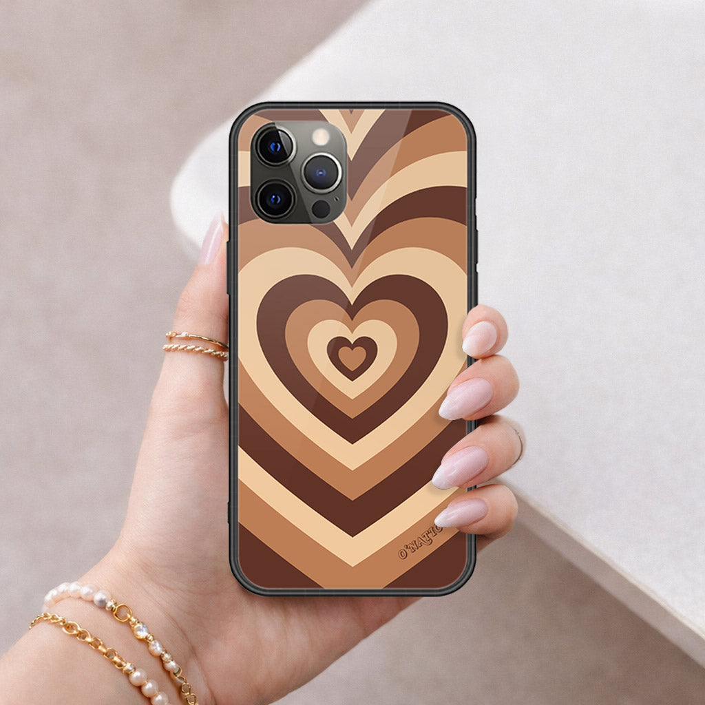 iPhone 12 Pro - O'Nation Heartbeat Series - HQ Ultra Shine Premium Infinity Glass Soft Silicon Borders Case