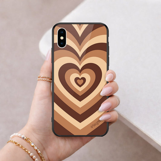 iPhone XS / X - O'Nation Heartbeat Series - HQ Ultra Shine Premium Infinity Glass Soft Silicon Borders Case