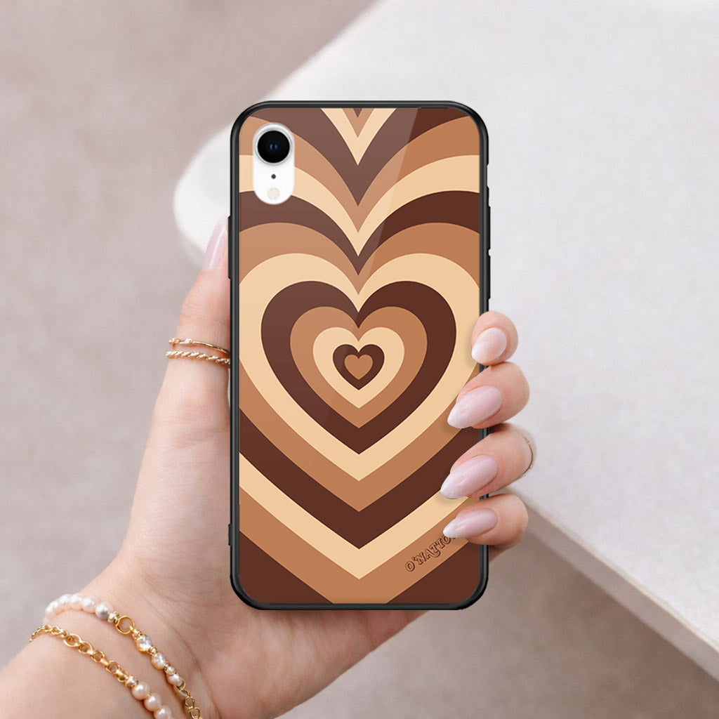 iPhone XR - O'Nation Heartbeat Series - HQ Ultra Shine Premium Infinity Glass Soft Silicon Borders Case
