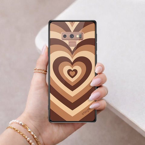 Samsung Galaxy Note 9 Cover - O'Nation Heartbeat Series - HQ Ultra Shine Premium Infinity Glass Soft Silicon Borders Case