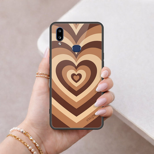 Samsung Galaxy A10s Cover - O'Nation Heartbeat Series - HQ Ultra Shine Premium Infinity Glass Soft Silicon Borders Case