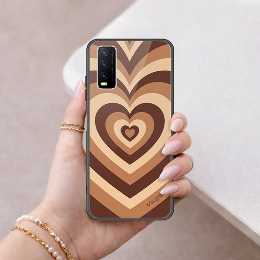 Vivo Y12s Cover - O'Nation Heartbeat Series - HQ Ultra Shine Premium Infinity Glass Soft Silicon Borders Case