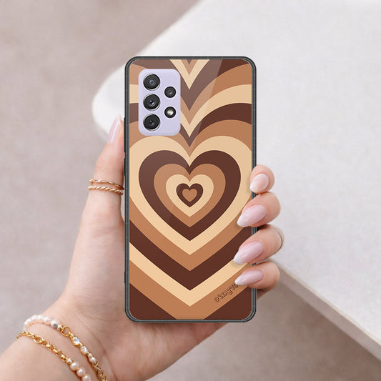 Samsung Galaxy A72 Cover - O'Nation Heartbeat Series - HQ Ultra Shine Premium Infinity Glass Soft Silicon Borders Case