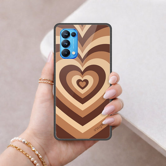 Oppo Reno 5 Pro 5G Cover - O'Nation Heartbeat Series - HQ Ultra Shine Premium Infinity Glass Soft Silicon Borders Case