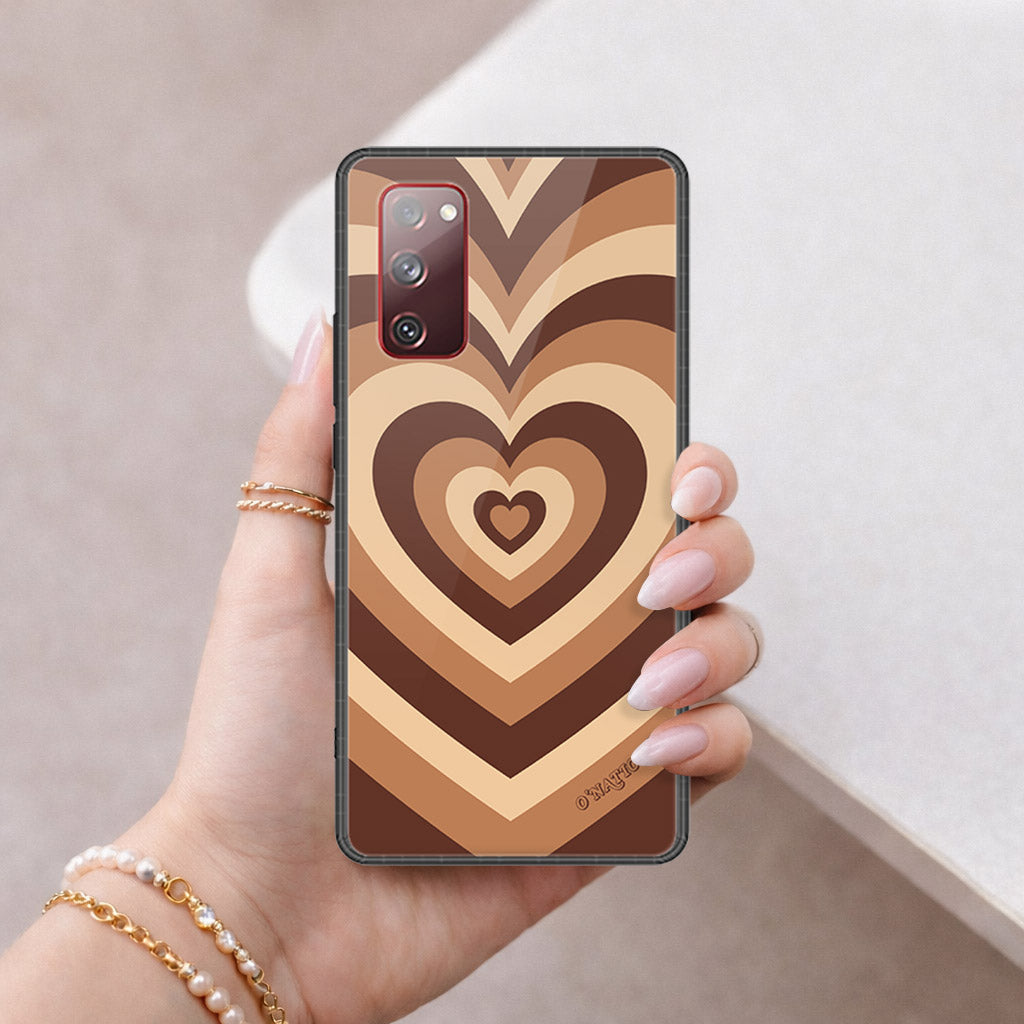 Samsung Galaxy S20 FE Cover - O'Nation Heartbeat Series - HQ Ultra Shine Premium Infinity Glass Soft Silicon Borders Case