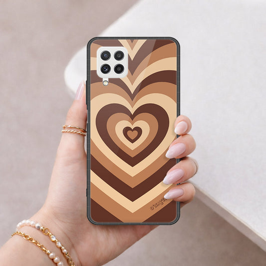 Samsung Galaxy A22 Cover - O'Nation Heartbeat Series - HQ Ultra Shine Premium Infinity Glass Soft Silicon Borders Case