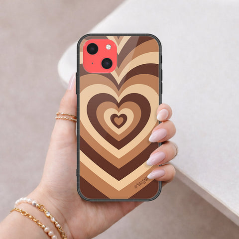 iPhone 13 Mini Cover - O'Nation Heartbeat Series - HQ Ultra Shine Premium Infinity Glass Soft Silicon Borders Case