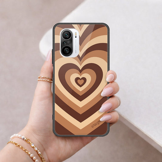 Xiaomi Poco F3 Cover - O'Nation Heartbeat Series - HQ Ultra Shine Premium Infinity Glass Soft Silicon Borders Case