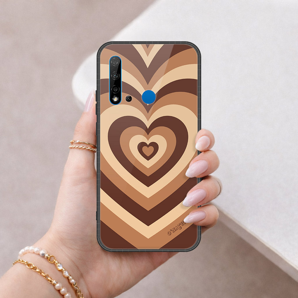 Huawei P20 Lite 2019 Cover - O'Nation Heartbeat Series - HQ Ultra Shine Premium Infinity Glass Soft Silicon Borders Case