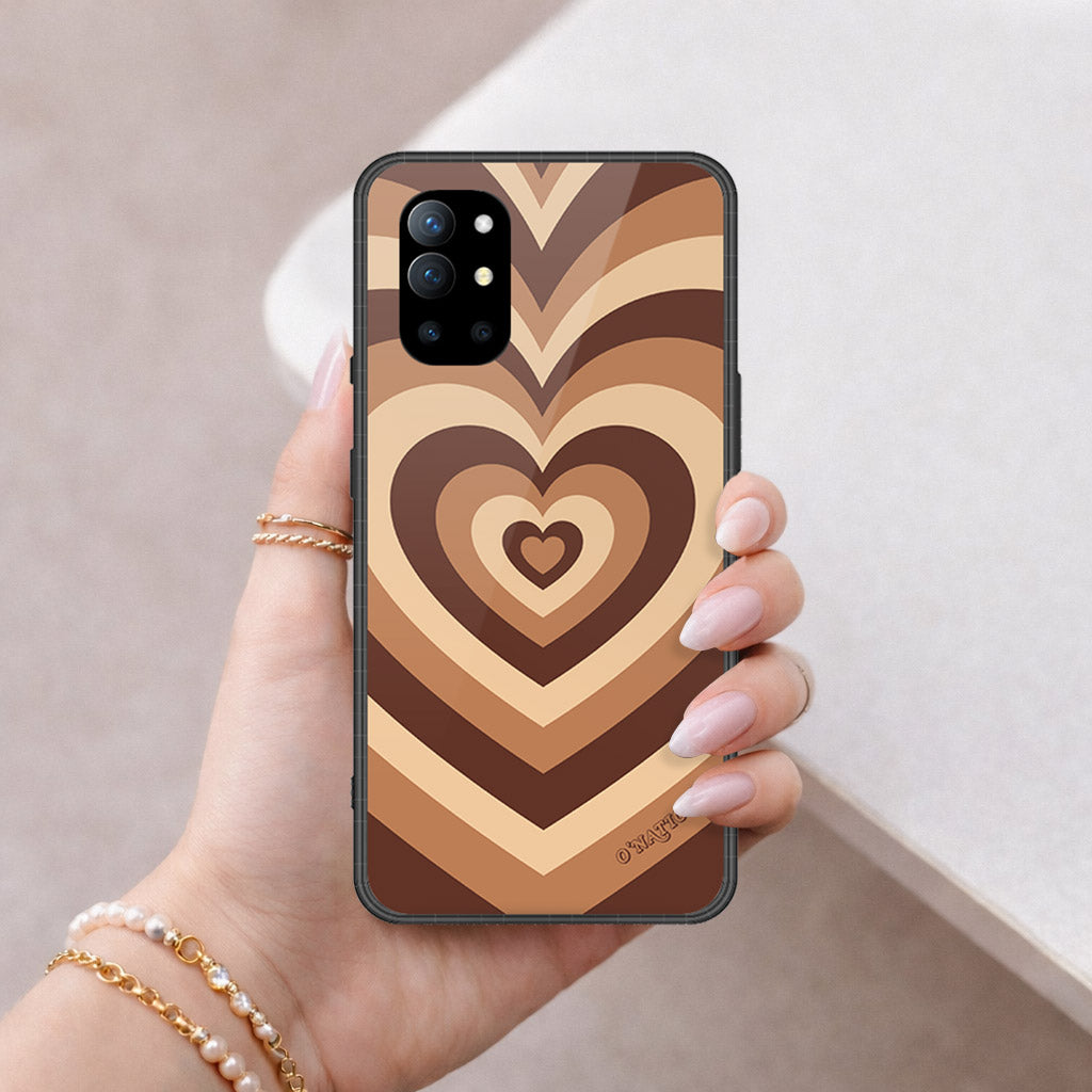 OnePlus 9R Cover - O'Nation Heartbeat Series - HQ Ultra Shine Premium Infinity Glass Soft Silicon Borders Case