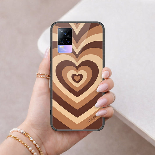 Vivo Y73 Cover - O'Nation Heartbeat Series - HQ Ultra Shine Premium Infinity Glass Soft Silicon Borders Case