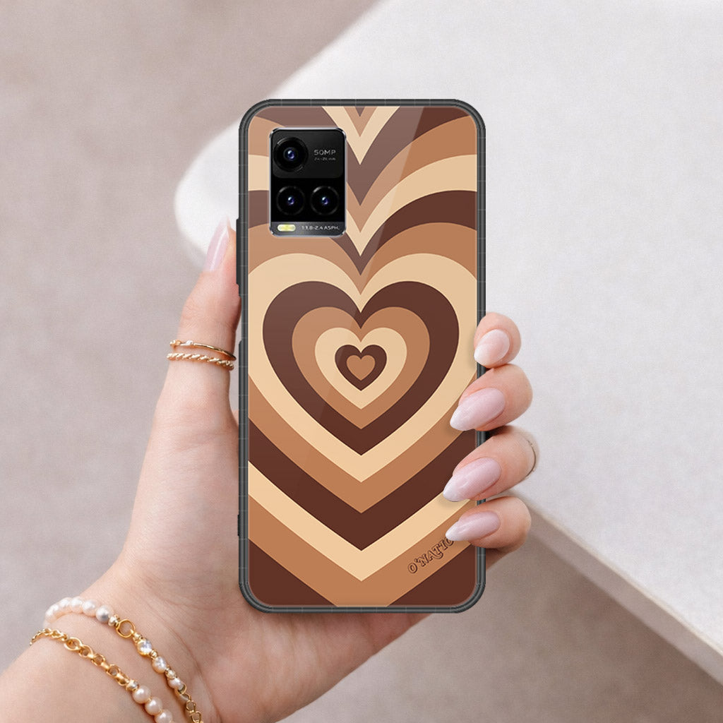 Vivo Y21 Cover - O'Nation Heartbeat Series - HQ Ultra Shine Premium Infinity Glass Soft Silicon Borders Case