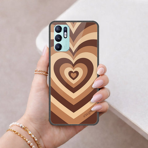 Oppo Reno 6 Cover - O'Nation Heartbeat Series - HQ Ultra Shine Premium Infinity Glass Soft Silicon Borders Case