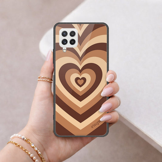 Samsung Galaxy M22 Cover - O'Nation Heartbeat Series - HQ Ultra Shine Premium Infinity Glass Soft Silicon Borders Case