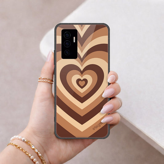 Vivo V23e Cover - O'Nation Heartbeat Series - HQ Ultra Shine Premium Infinity Glass Soft Silicon Borders Case