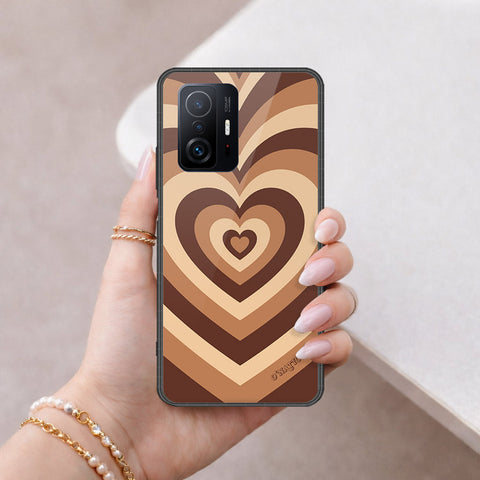 Xiaomi 11T Cover - O'Nation Heartbeat Series - HQ Ultra Shine Premium Infinity Glass Soft Silicon Borders Case