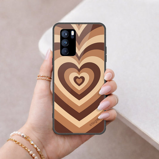 Oppo Reno 6 Pro 5G Cover - O'Nation Heartbeat Series - HQ Ultra Shine Premium Infinity Glass Soft Silicon Borders Case