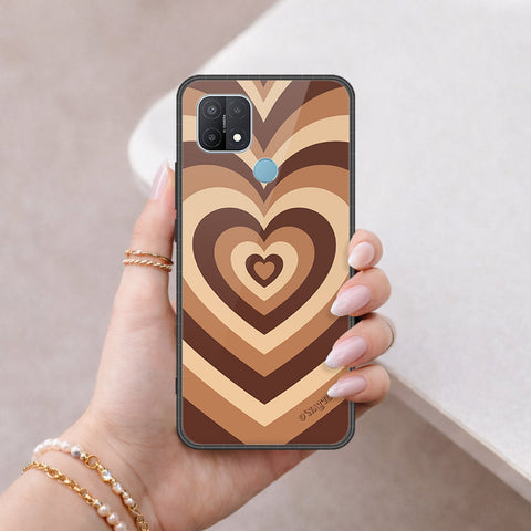 Oppo A15 Cover - O'Nation Heartbeat Series - HQ Ultra Shine Premium Infinity Glass Soft Silicon Borders Case