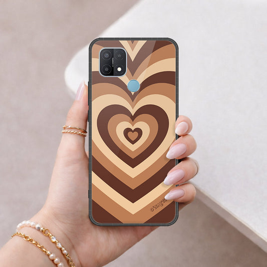 Oppo A15s Cover - O'Nation Heartbeat Series - HQ Ultra Shine Premium Infinity Glass Soft Silicon Borders Case