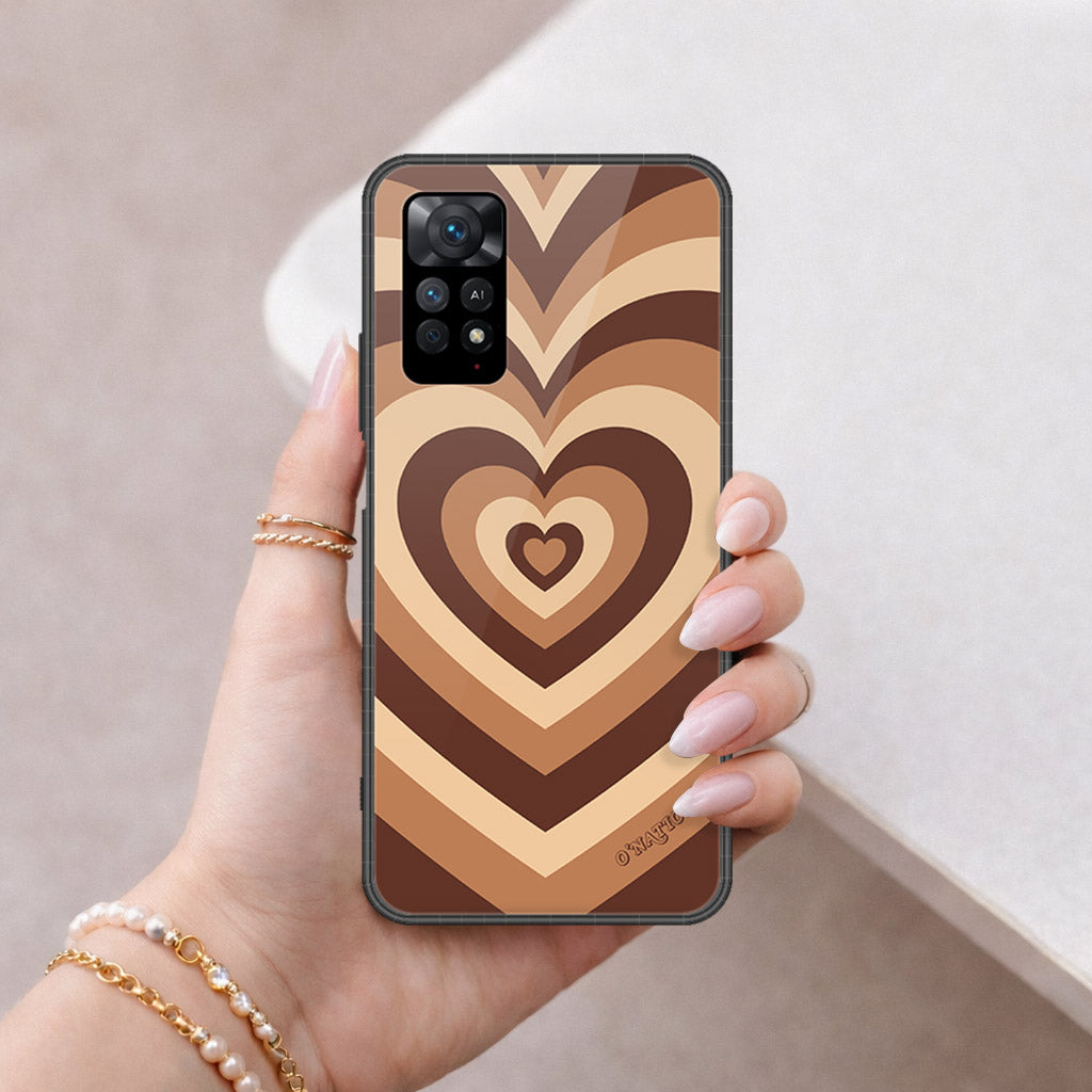 Xiaomi Redmi Note 11 Pro Cover - O'Nation Heartbeat Series - HQ Ultra Shine Premium Infinity Glass Soft Silicon Borders Case
