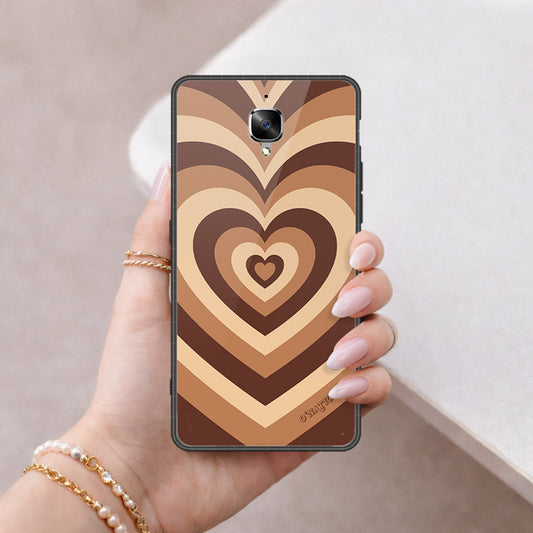 OnePlus 3 Cover - O'Nation Heartbeat Series - HQ Ultra Shine Premium Infinity Glass Soft Silicon Borders Case