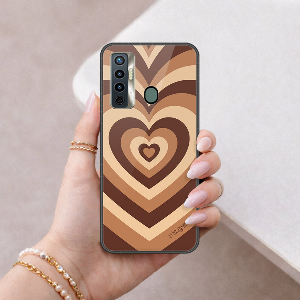 Tecno Camon 17 Cover - O'Nation Heartbeat Series - HQ Ultra Shine Premium Infinity Glass Soft Silicon Borders Case