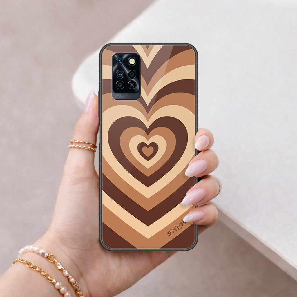 Infinix Note 10 Pro Cover - O'Nation Heartbeat Series - HQ Ultra Shine Premium Infinity Glass Soft Silicon Borders Case