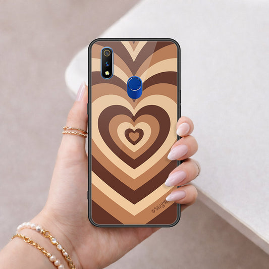 Realme 3 Pro Cover - O'Nation Heartbeat Series - HQ Ultra Shine Premium Infinity Glass Soft Silicon Borders Case