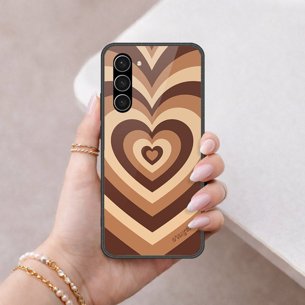 Samsung Galaxy S23 5G Cover - O'Nation Heartbeat Series - HQ Ultra Shine Premium Infinity Glass Soft Silicon Borders Case