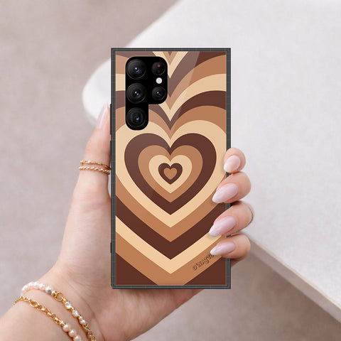 Samsung Galaxy S23 Ultra 5G Cover - O'Nation Heartbeat Series - HQ Ultra Shine Premium Infinity Glass Soft Silicon Borders Case