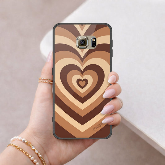 Samsung Galaxy S6 Cover - O'Nation Heartbeat Series - HQ Ultra Shine Premium Infinity Glass Soft Silicon Borders Case