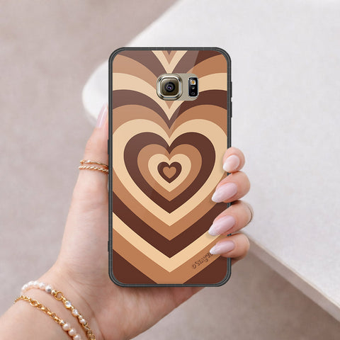 Samsung Galaxy S6 Cover - O'Nation Heartbeat Series - HQ Ultra Shine Premium Infinity Glass Soft Silicon Borders Case