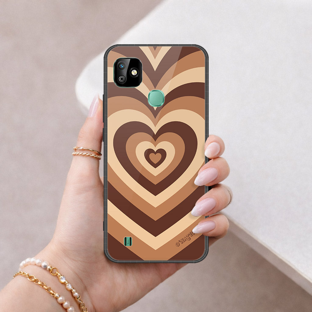 Infinix Smart HD 2021 Cover - O'Nation Heartbeat Series - HQ Ultra Shine Premium Infinity Glass Soft Silicon Borders Case