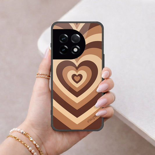 OnePlus 11 Cover - O'Nation Heartbeat Series - HQ Ultra Shine Premium Infinity Glass Soft Silicon Borders Case