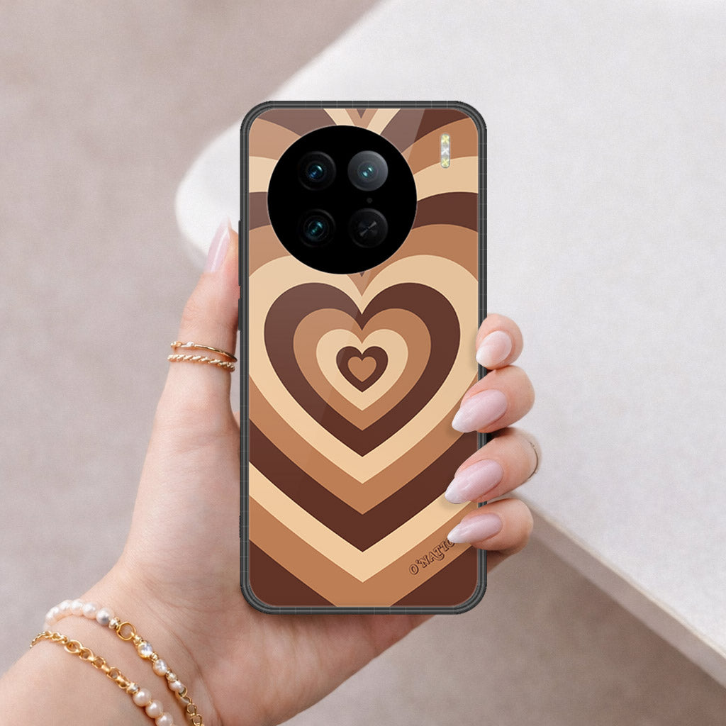 Vivo X90 Pro Cover - O'Nation Heartbeat Series - HQ Ultra Shine Premium Infinity Glass Soft Silicon Borders Case