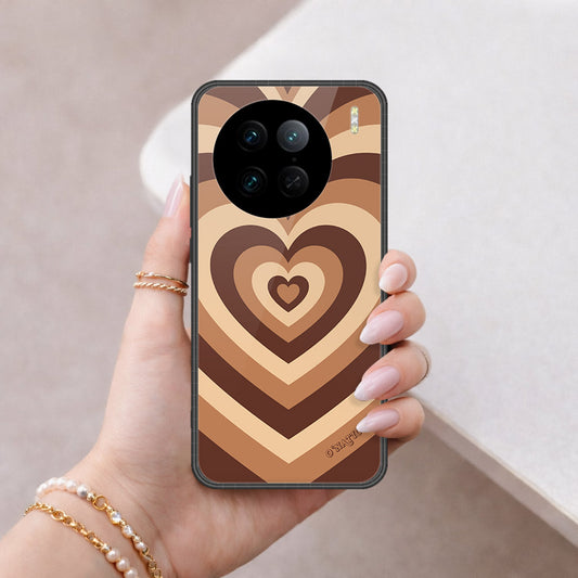 Vivo X90 Pro Cover - O'Nation Heartbeat Series - HQ Ultra Shine Premium Infinity Glass Soft Silicon Borders Case