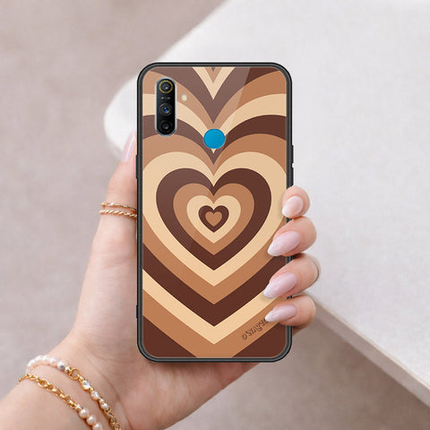 Realme 5s Cover - O'Nation Heartbeat Series - HQ Ultra Shine Premium Infinity Glass Soft Silicon Borders Case