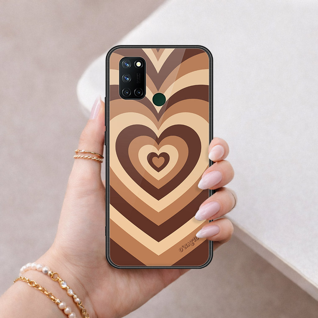 Realme C17 Cover - O'Nation Heartbeat Series - HQ Ultra Shine Premium Infinity Glass Soft Silicon Borders Case