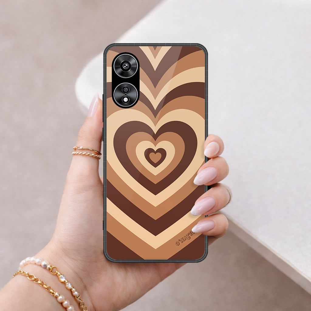 Oppo A97 5G Cover - O'Nation Heartbeat Series - HQ Ultra Shine Premium Infinity Glass Soft Silicon Borders Case