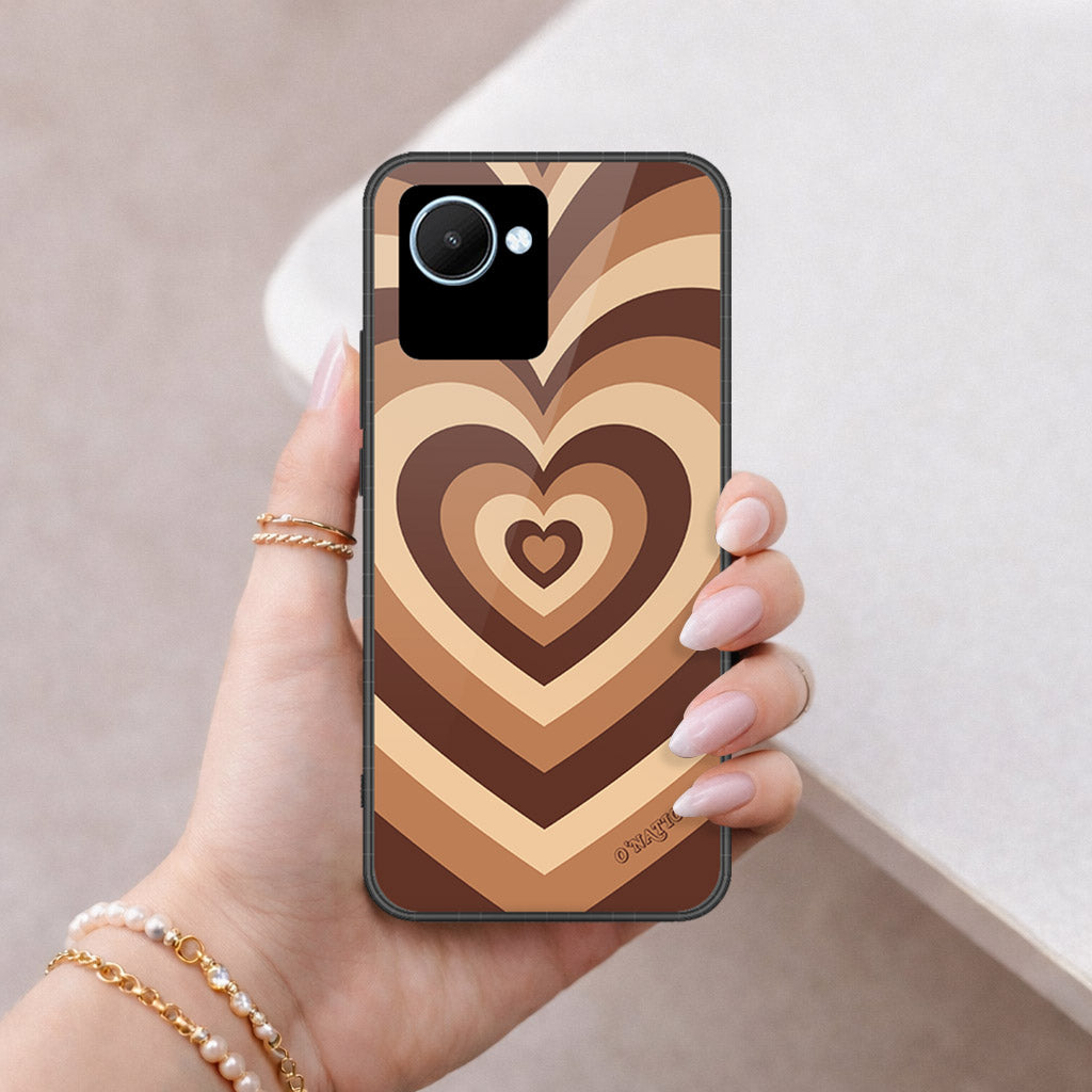 Realme C30s Cover - O'Nation Heartbeat Series - HQ Ultra Shine Premium Infinity Glass Soft Silicon Borders Case